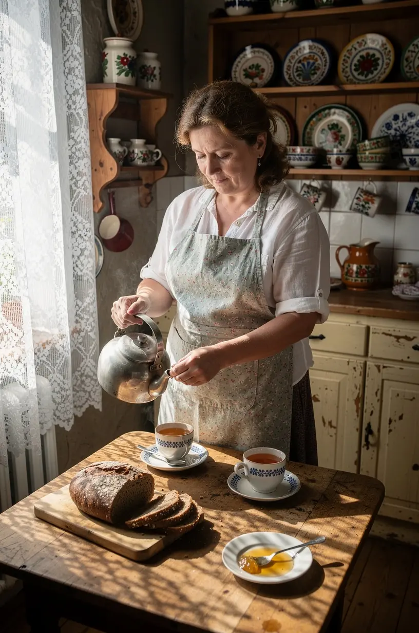 Švelniai garuojančios arbatos lapų nuotrauka, atspindinti kokybiško arbatos paruošimo svarbą kasdienėje rutinoje.